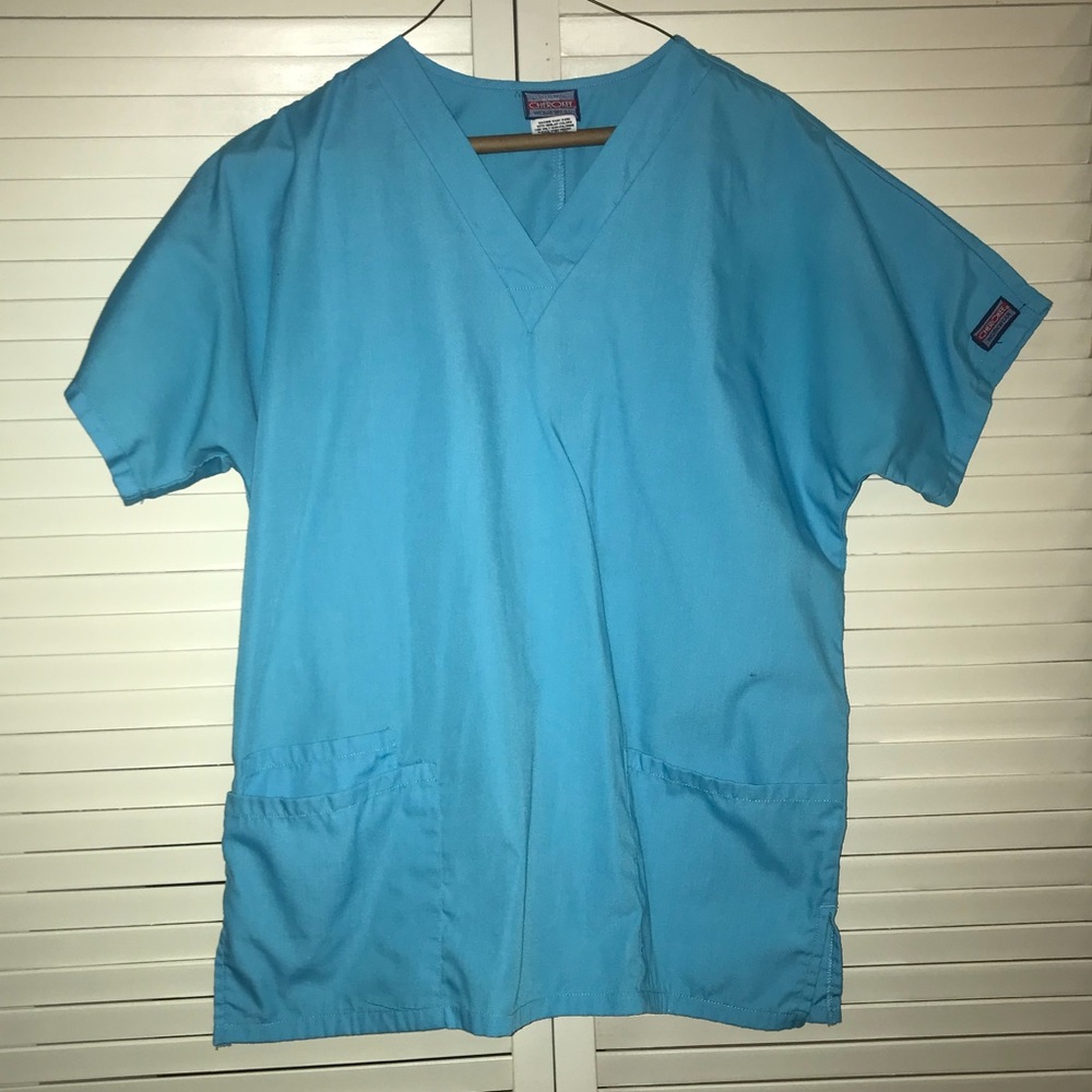 Light blue Cherokee scrub top